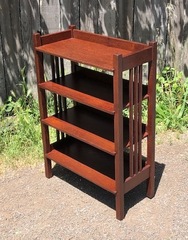 Stickley Brothers spindle magazine or book stand.  Professionally refinished. 